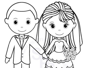 340x270 Wedding Coloring Pages