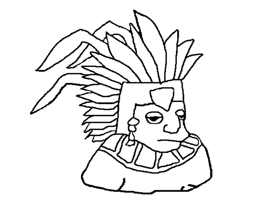 1048x821 Coloring Page Aztec Color Online Coloringcrew 538281 Coloring