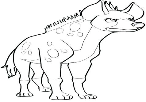 476x333 Hyena Coloring Page Animals Coloring Medium Size Can A Hyena Be