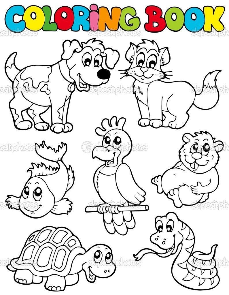795x1023 Pet Animals Coloring Sheets
