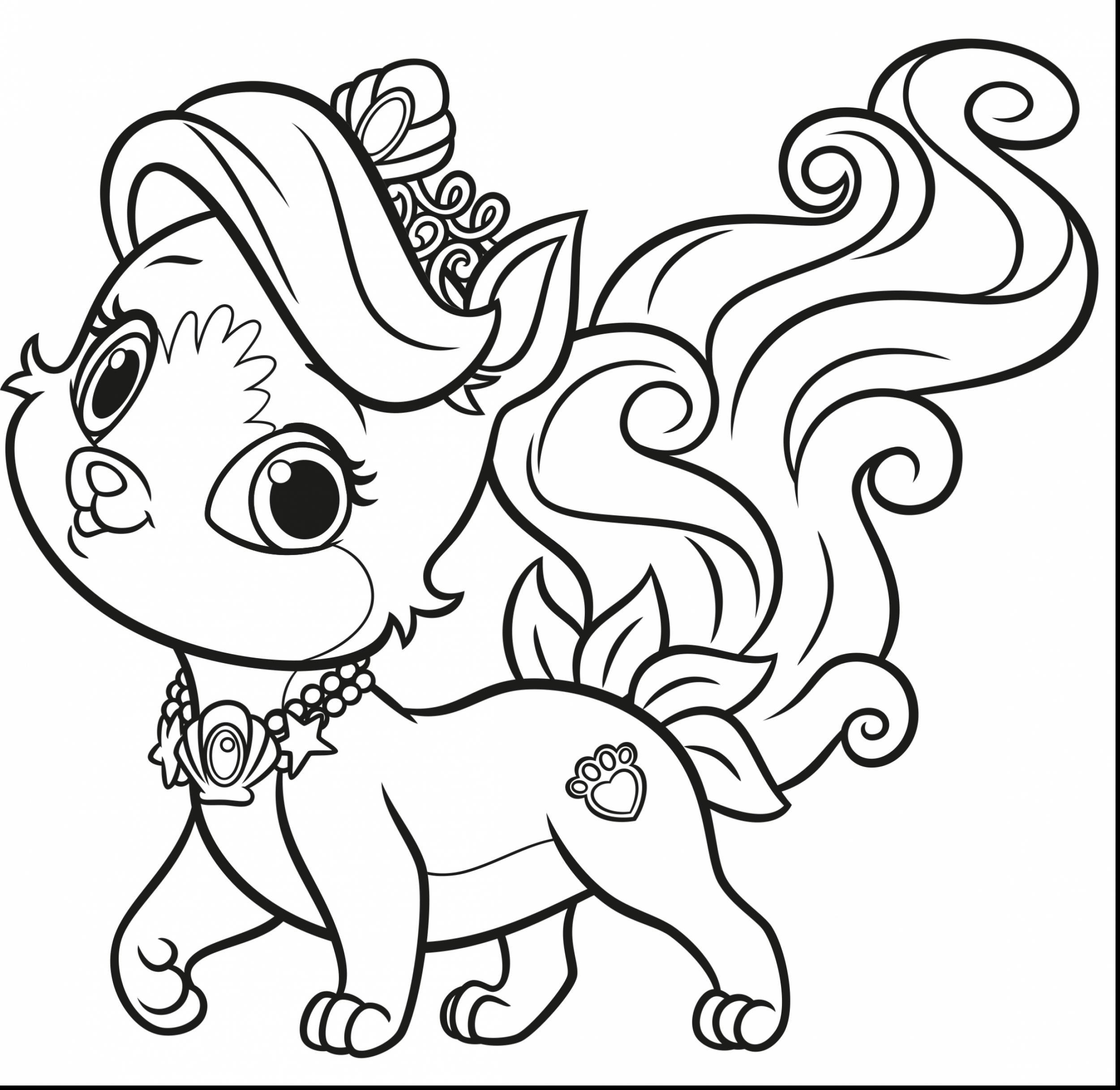 2501x2433 Palace Pets Coloring Pages