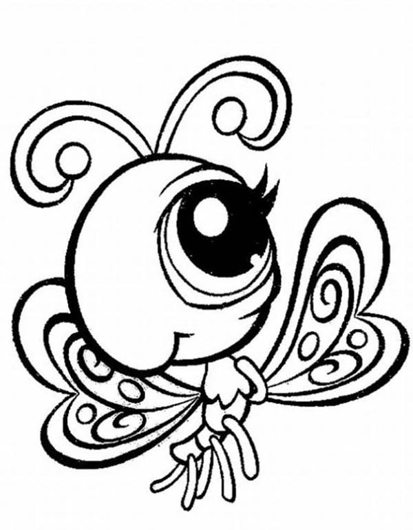 600x770 Little Pet Shop Beautiful Little Butterfly Coloring Pages Batch