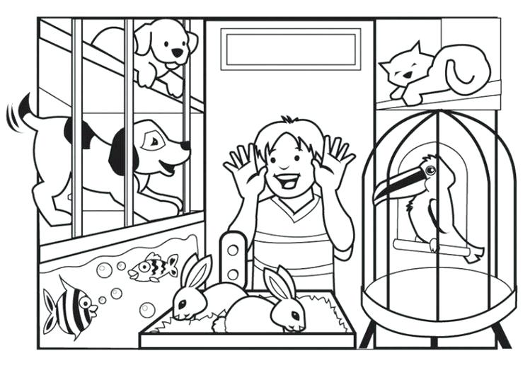 749x530 Pet Store Coloring Pages Store Coloring Page Pets Coloring Pages 4