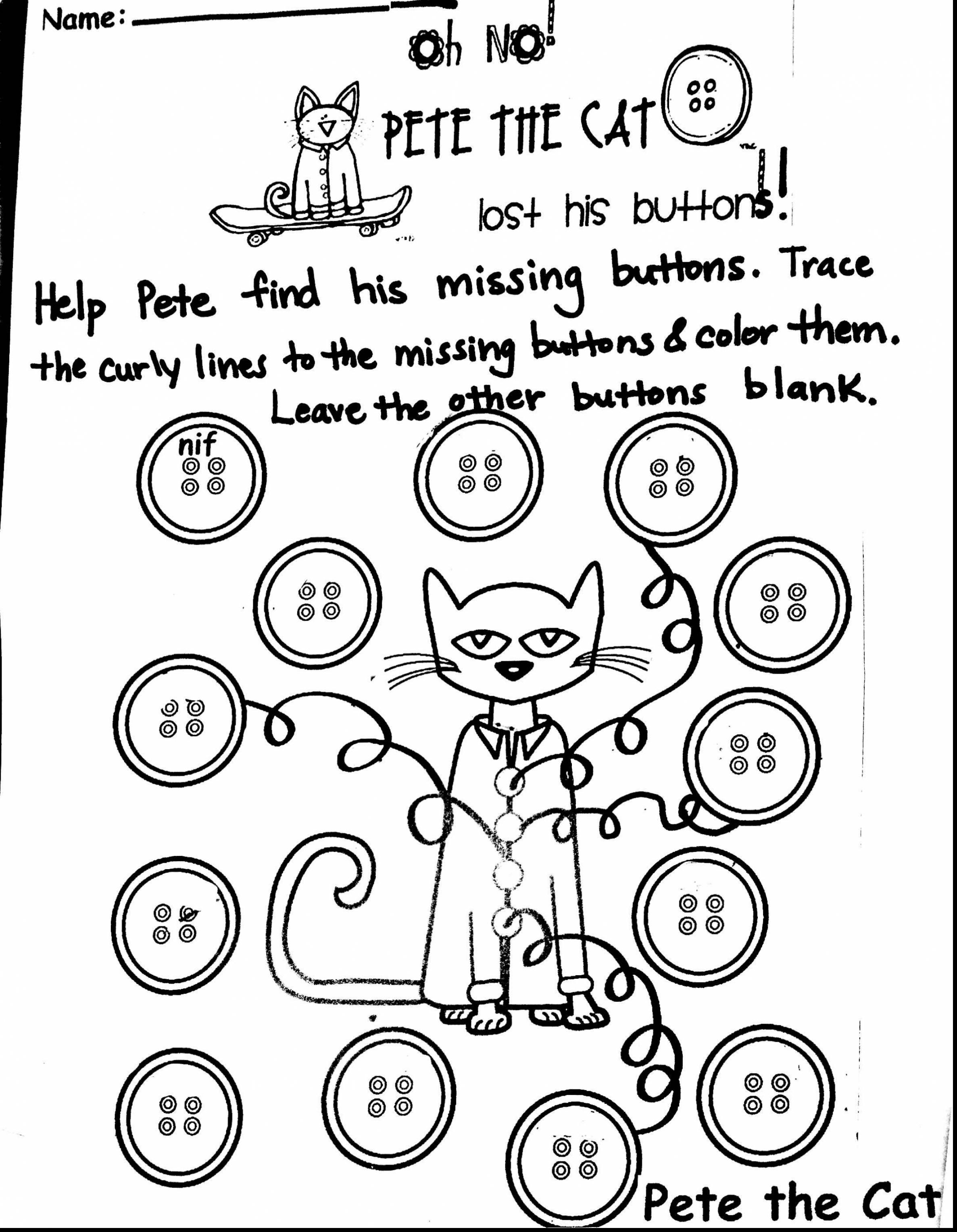 2373x3056 Pete The Cat Coloring Pages