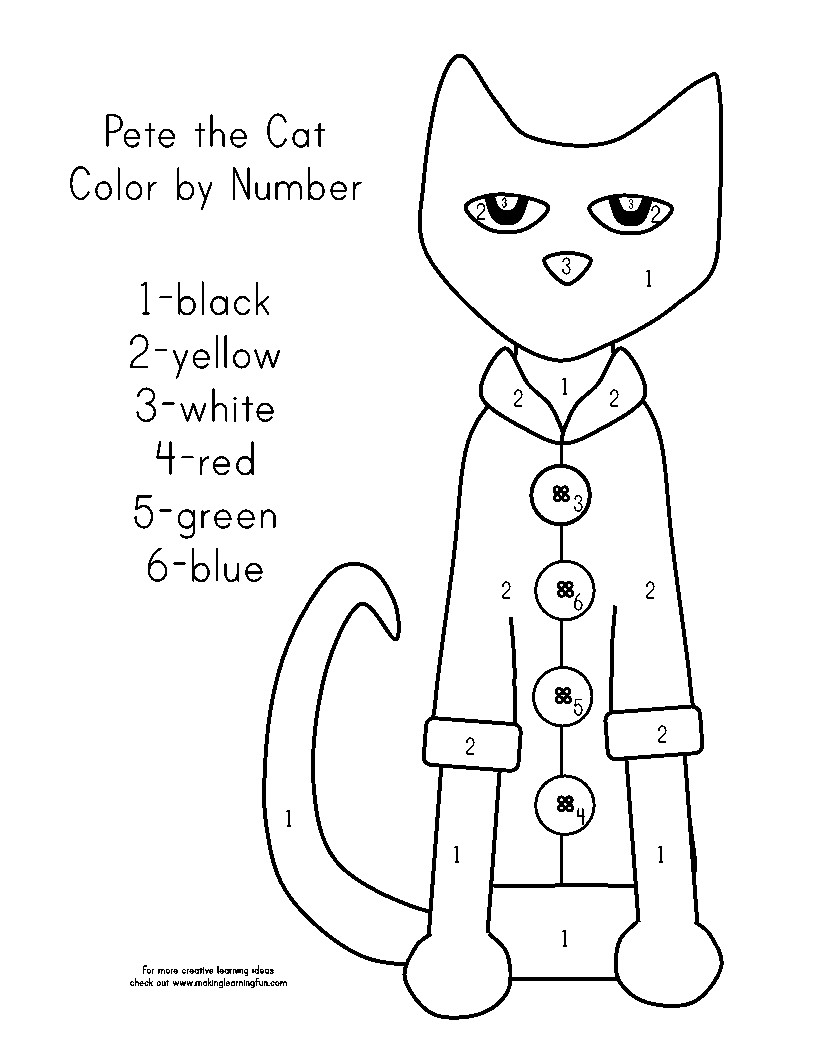 816x1056 Coloring Page For Pete The Cat And His Four Groovy Buttons Best