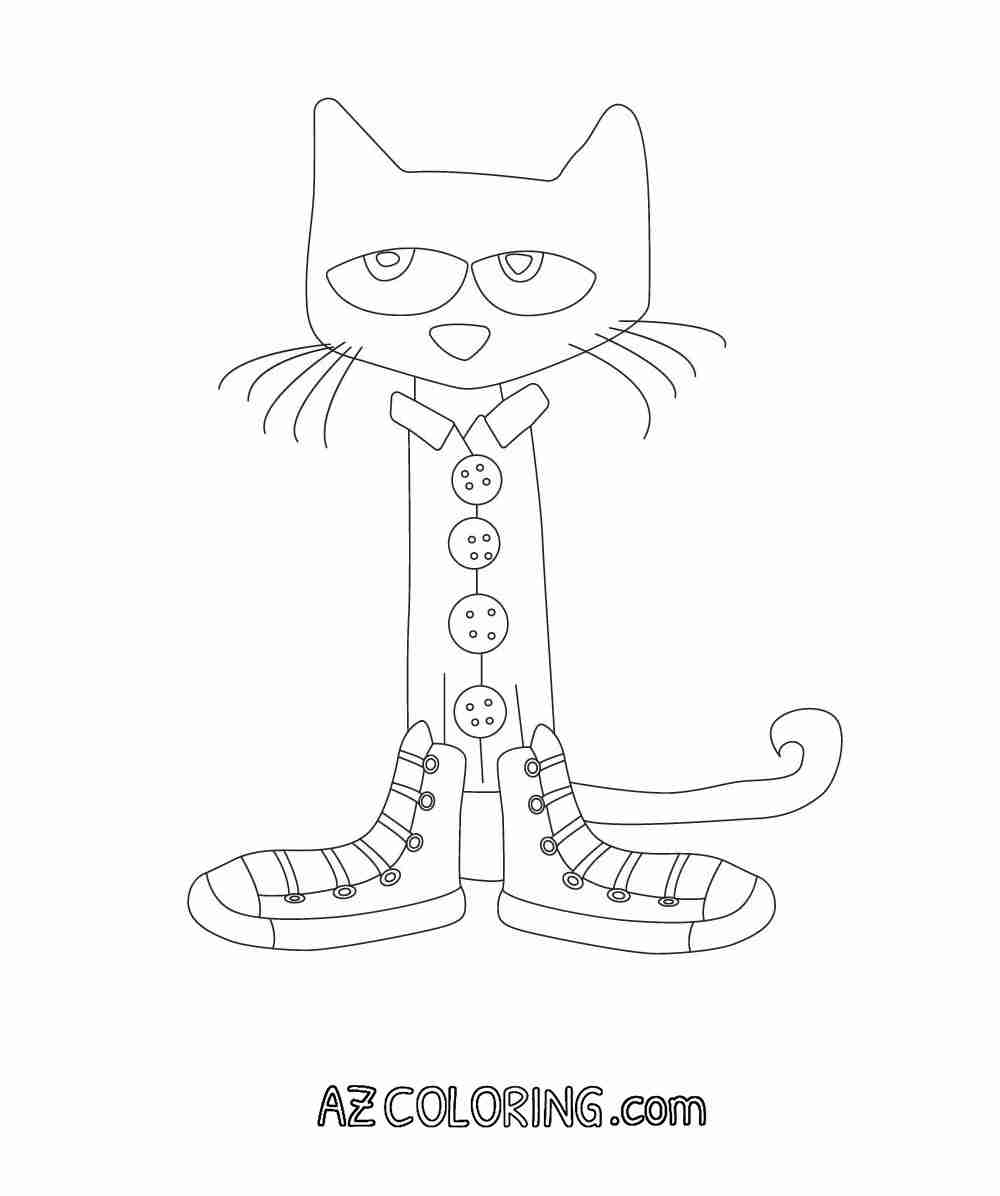 1000x1196 Pete Cat Coloring Pages Archives Best Page