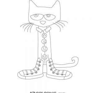 300x300 Coloring Page For Pete The Cat And His Four Groovy Buttons Fresh