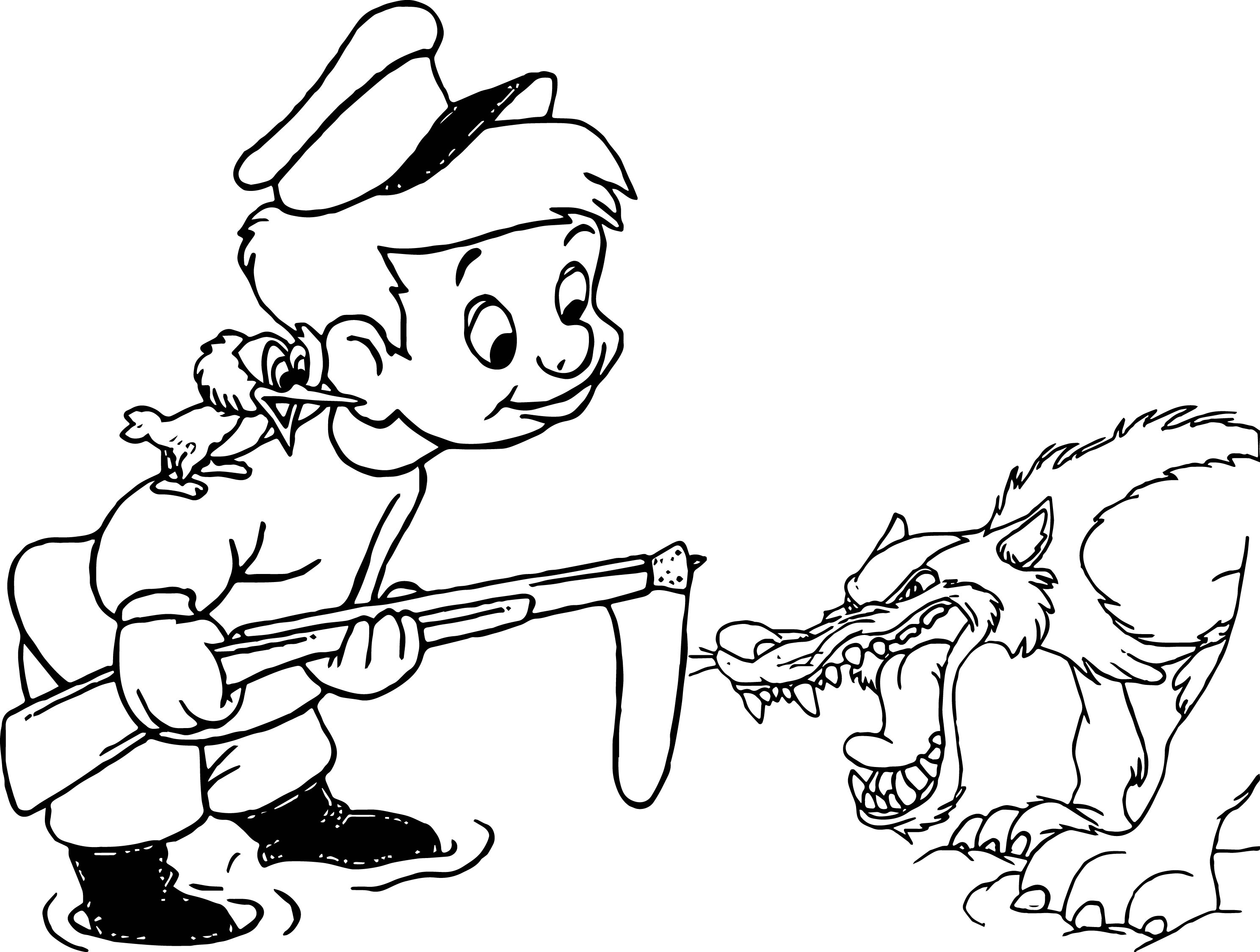 2976x2249 Peter And The Wolf Coloring Pages