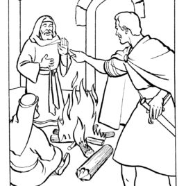 268x268 Coloring Page Of Peter Denying Jesus Archives