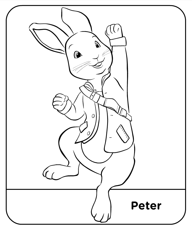 740x892 Lovely Design Peter Rabbit Coloring Pages Impressive Printable