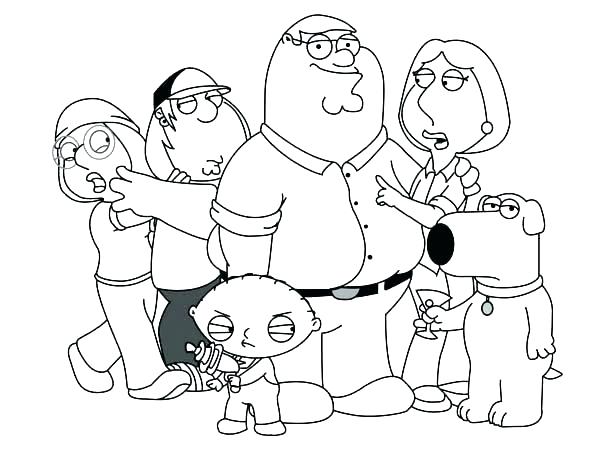 600x451 Peter Griffin Coloring Pages Family Guy Coloring Pages Collection