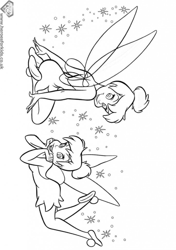 724x1024 Tinkerbell And Friends Coloring Pages To Print Disney On Peter Pan
