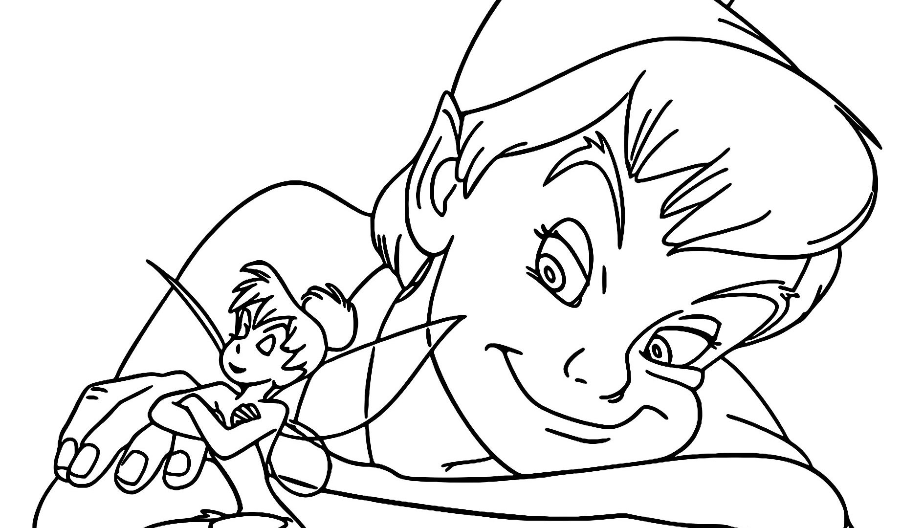 1890x1080 Tinkerbell And Peter Pan Coloring Pages To Print Many Free General