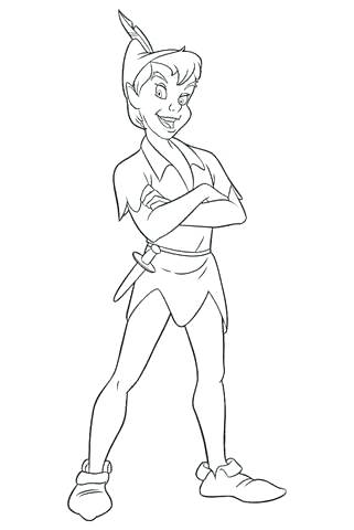 321x480 Peter Pan And Tinkerbell Coloring Pages Pencari.co