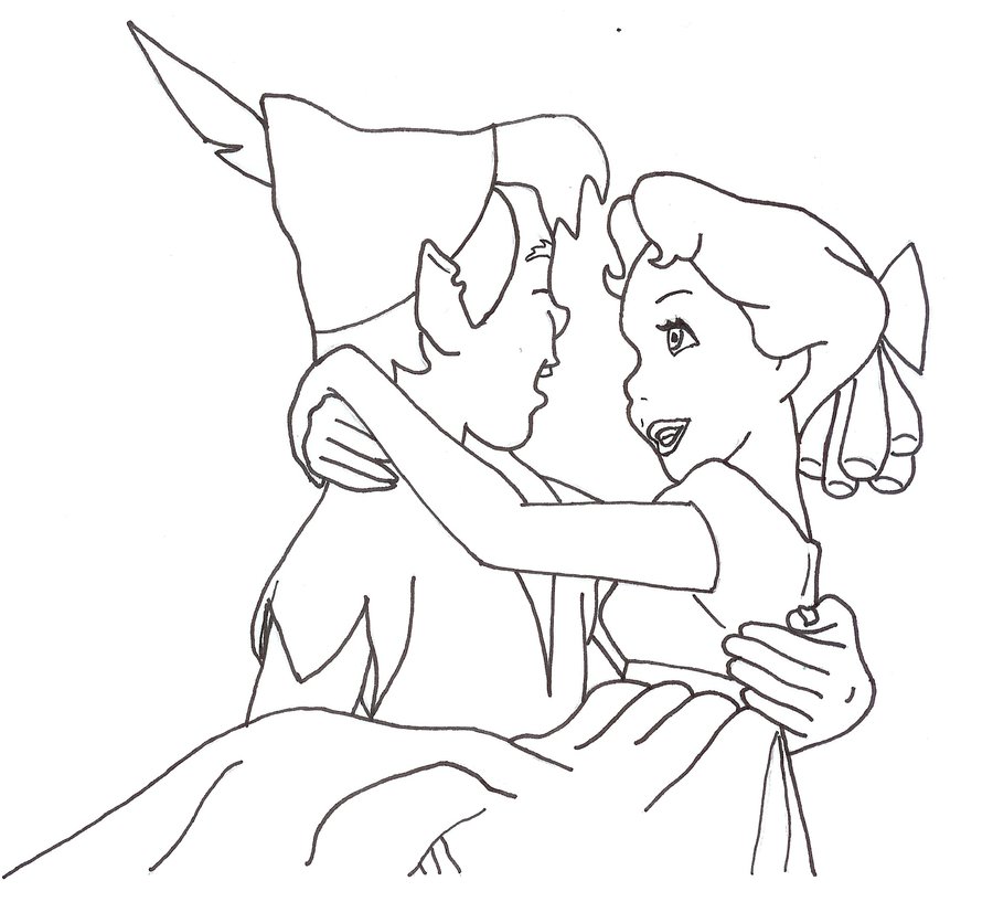 900x817 Peter Pan And Wendy By Cicada Sofer