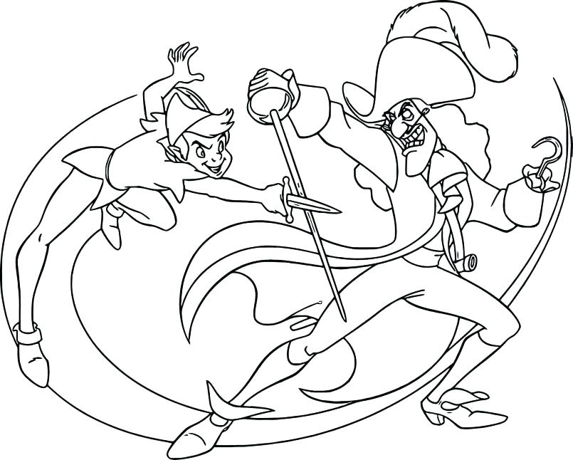 805x646 Peter Pan Coloring Book Or Peter Pan Coloring Pages Free Kids