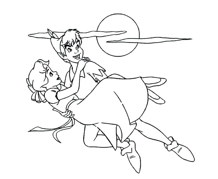736x605 Peter Pan Mermaid Lagoon Coloring Pages Peter Pan Coloring Page