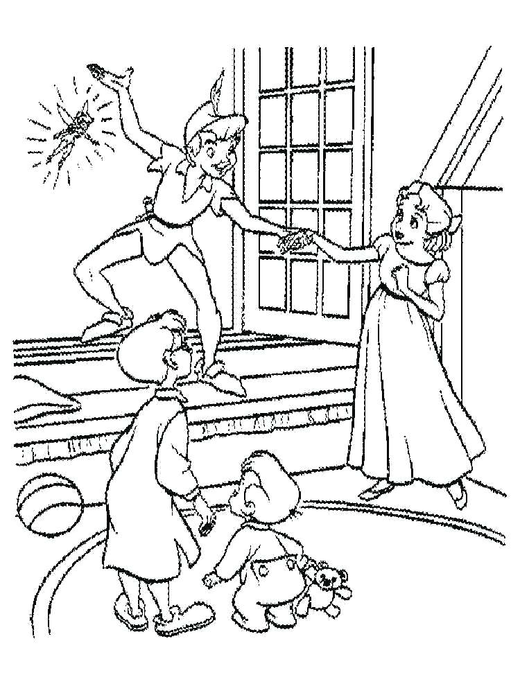 750x1000 Peter Pan Coloring Pages Peter Pan Coloring Pages Peter Pan Flying
