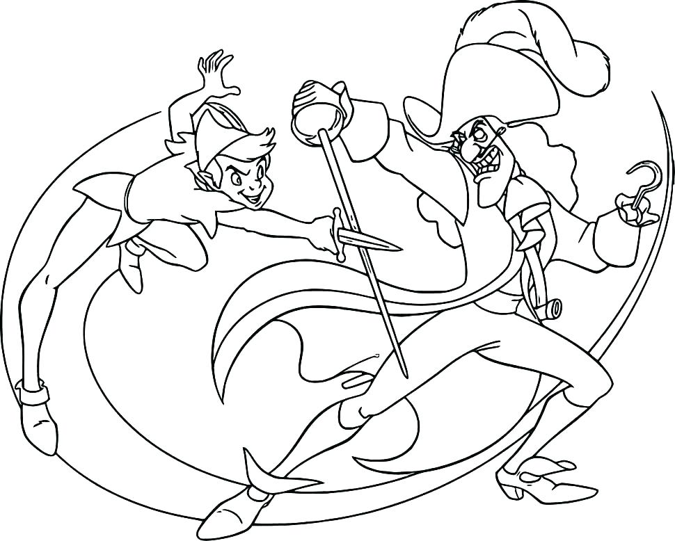 970x778 Peter Pan Coloring Pages Peter Pan Coloring Pages Flying Printable