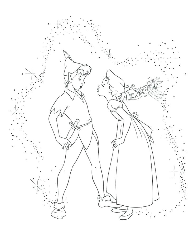 736x900 Amazing Peter Pan Coloring Page Peter Pan Flying Coloring Pages
