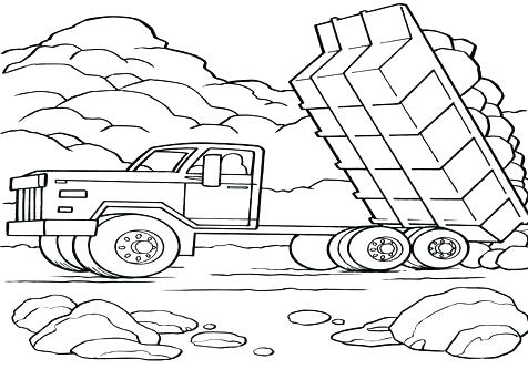 476x333 Peterbilt Coloring Pages Dump Truck Coloring Pages Truck Coloring