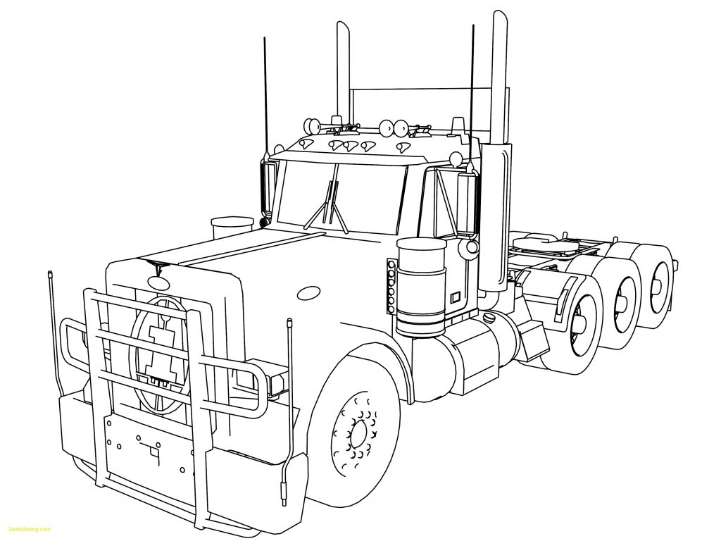 1024x768 Peterbilt Coloring Pages