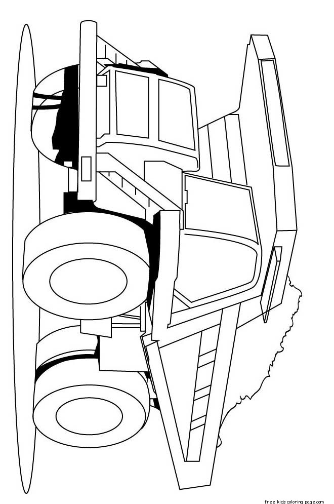 660x995 Print Out Peterbilt Semi Truck Coloring Pages For Kidsfree