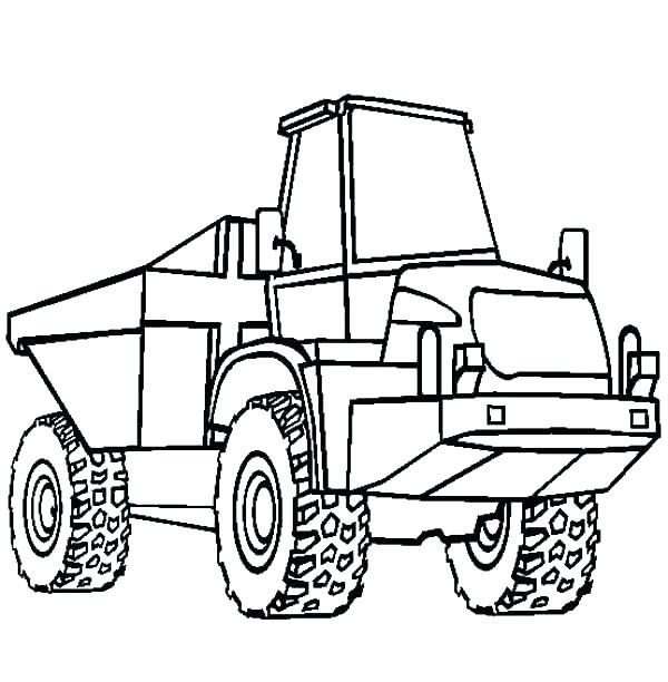 600x612 Peterbilt Coloring Pages