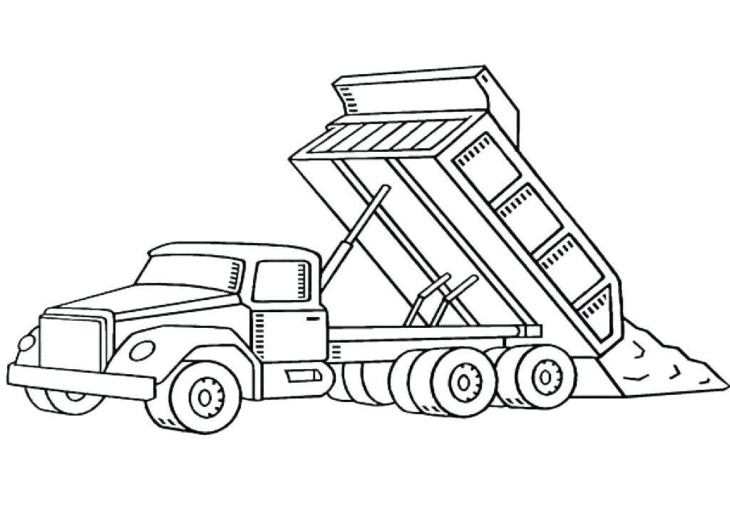 1024x738 Dump Truck Coloring Pages Garbage Truck Coloring Pages For Kids