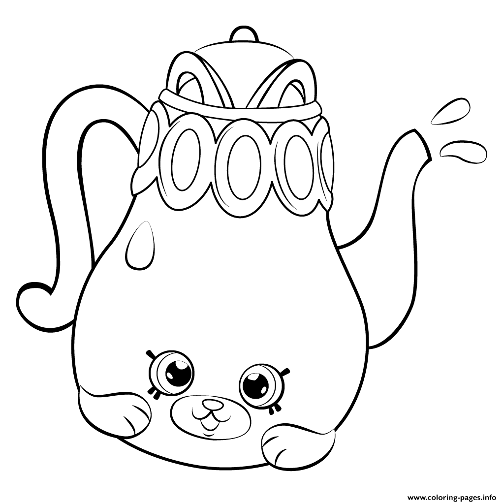 1024x1024 Print Petkins Tea Pot From Season 5 Shopkins Season 5 Coloring