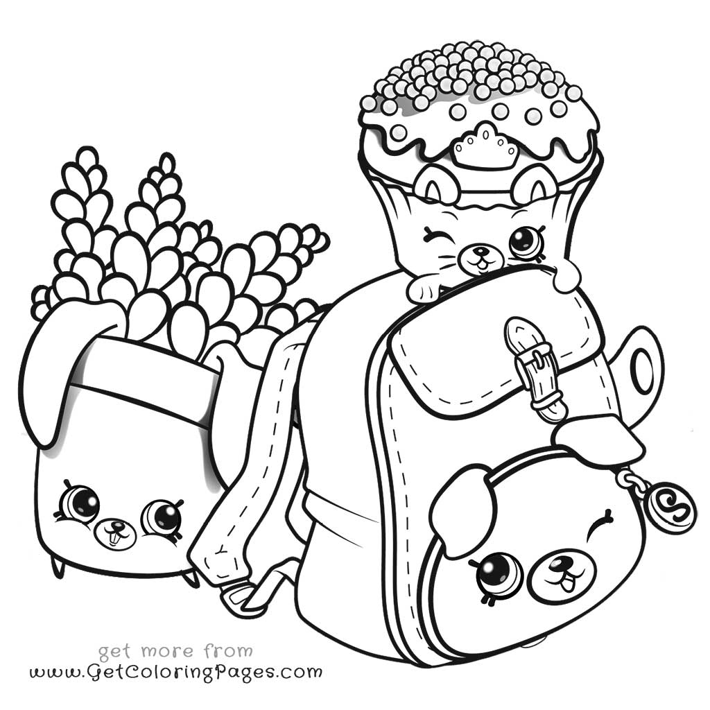 1024x1024 Coloring For Girls Shopkins Collection Petkins