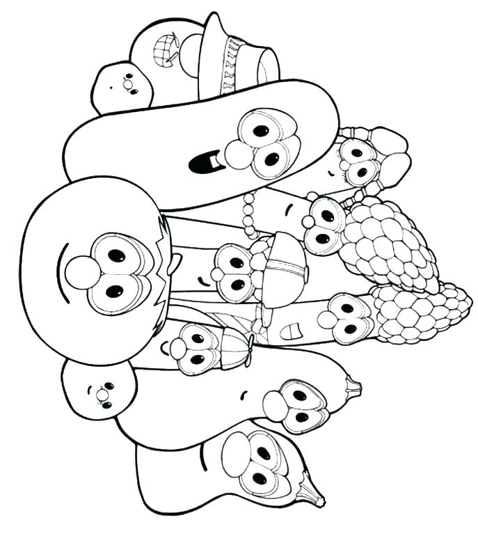 687x783 Veggie Tales Coloring Pages Veggie Coloring Pages Veggie Coloring