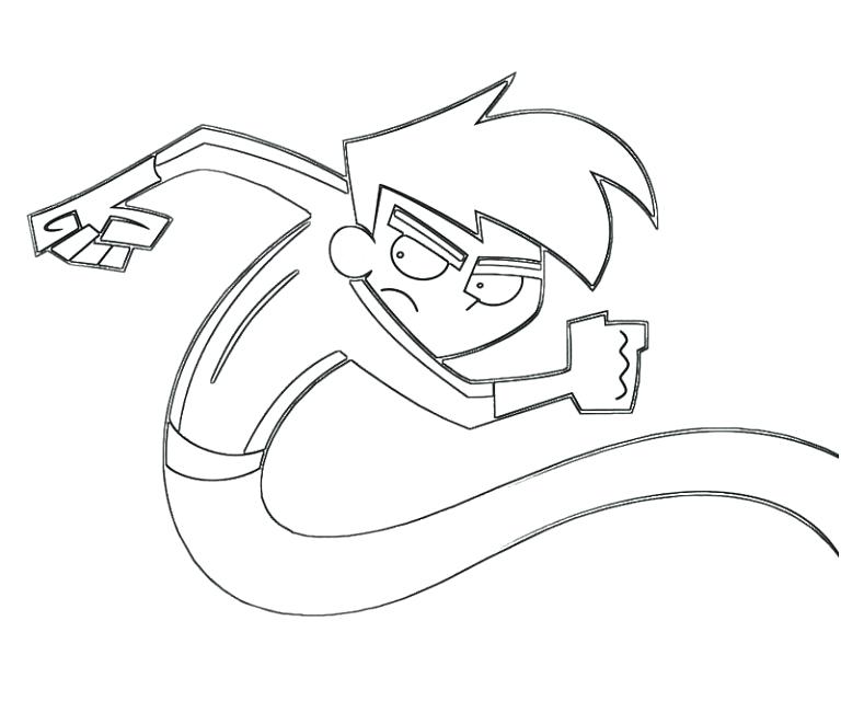 768x640 Danny Phantom Coloring Pages Download Phantom Coloring Pages Danny