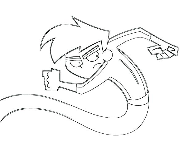 600x500 Danny Phantom Coloring Pages Phantom Coloring Pages Half Ghost