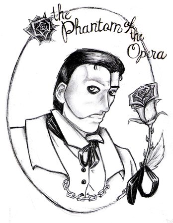 348x450 Phantom Of The Opera Free Colouring Pages Sketch Coloring Page