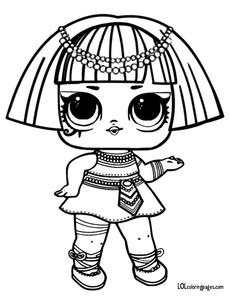 750x980 Pharaoh Babe L.o.l Surprise Coloring Page Lol Surprise Doll