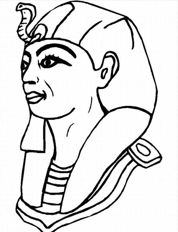600x781 Pharaoh Coloring Pages 10 A Typical Figure Of Pharaoh From Ancient