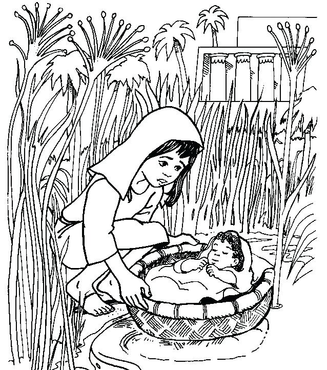 638x722 Baby Moses Coloring Page And Pharaoh Coloring Pages Baby Moses