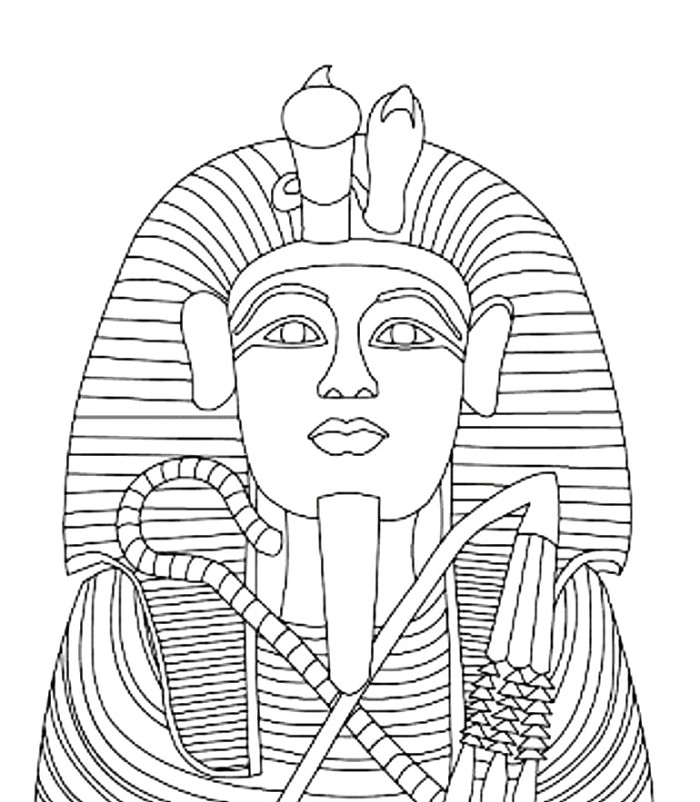 700x802 Pharaoh Coloring Pages Egyptian Coloring Pages For Kids483481