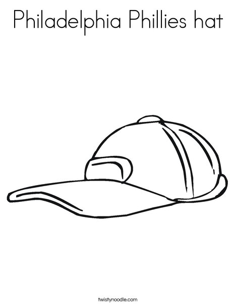 468x605 Philadelphia Phillies Hat Coloring Page