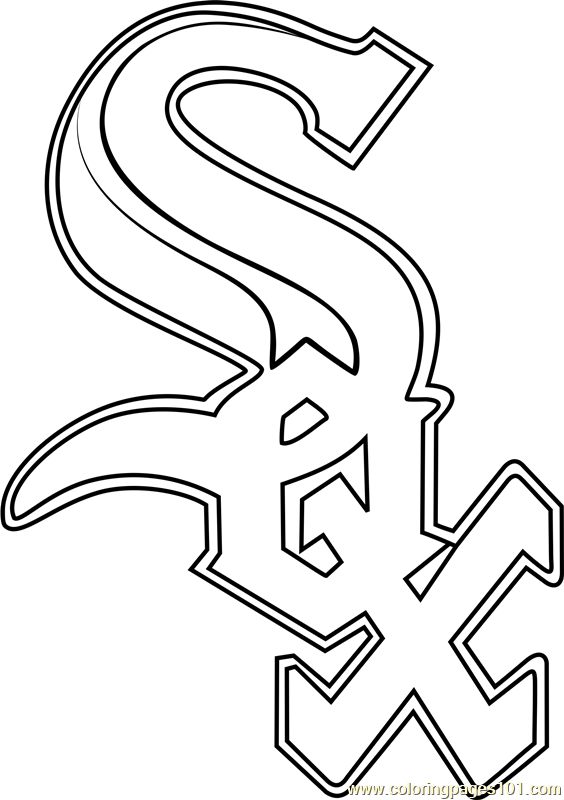 564x800 Chicago White Sox Logo Coloring Page