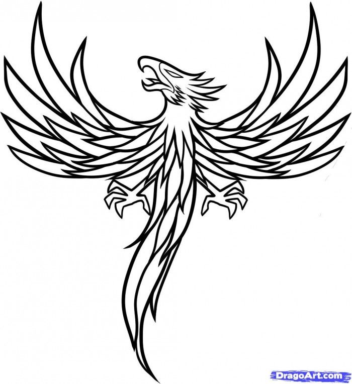700x764 Phoenix Coloring Pages