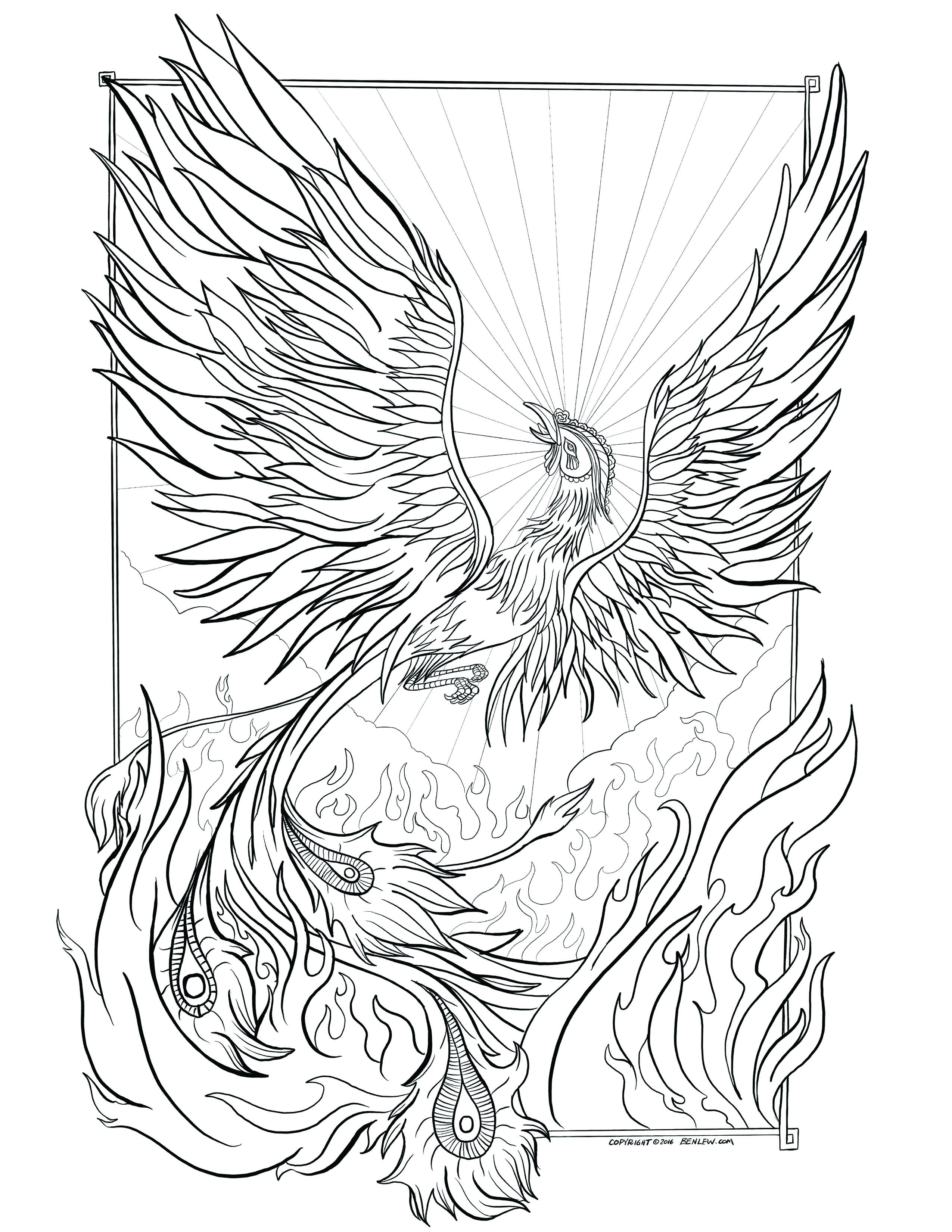 2550x3300 Rebirth Coloring Page