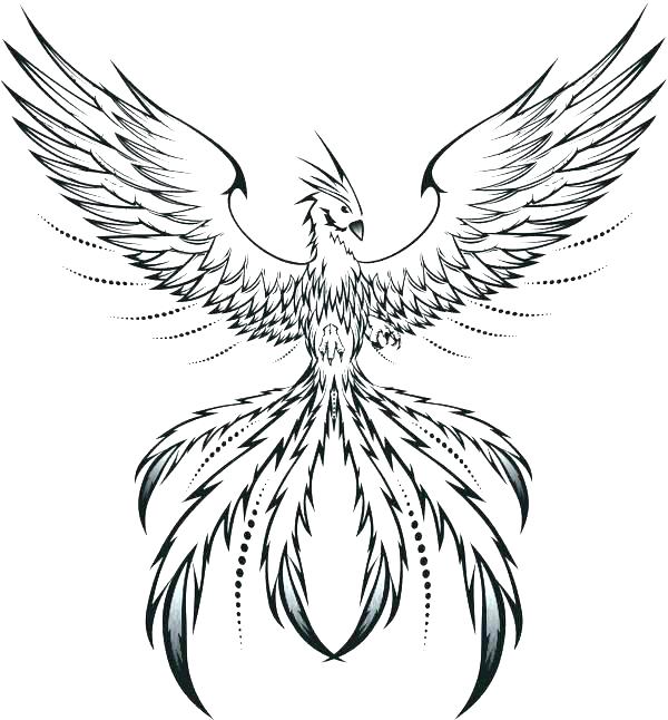 600x646 Phoenix Coloring Pages Full Coloring Pages Phoenix Coloring Pages