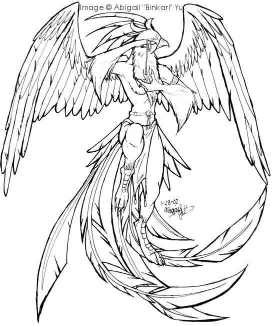 Phoenix Coloring Pages Free