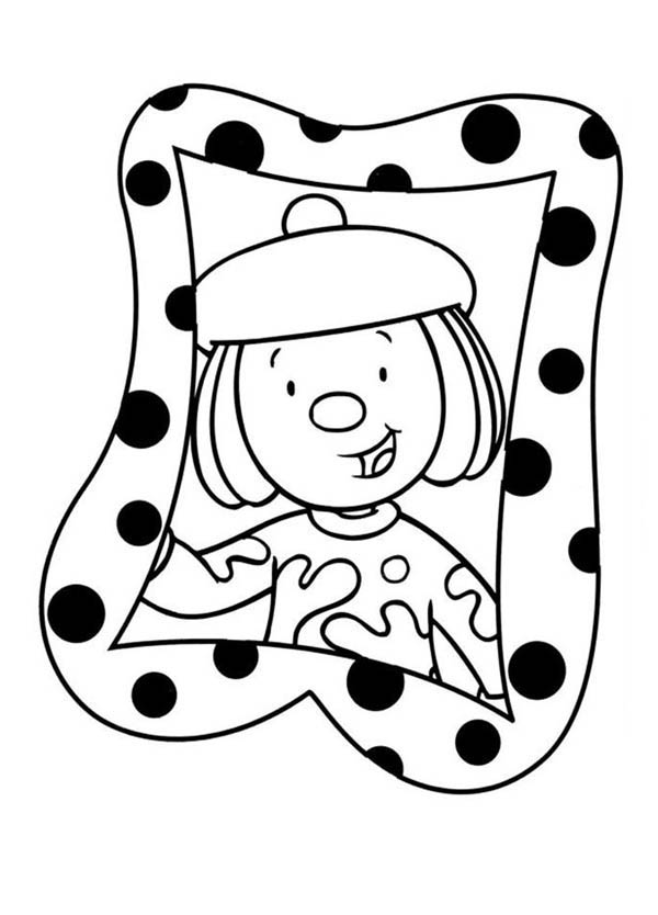 600x834 Jojo's Photo In Frame In Jojo's Circus Coloring Page