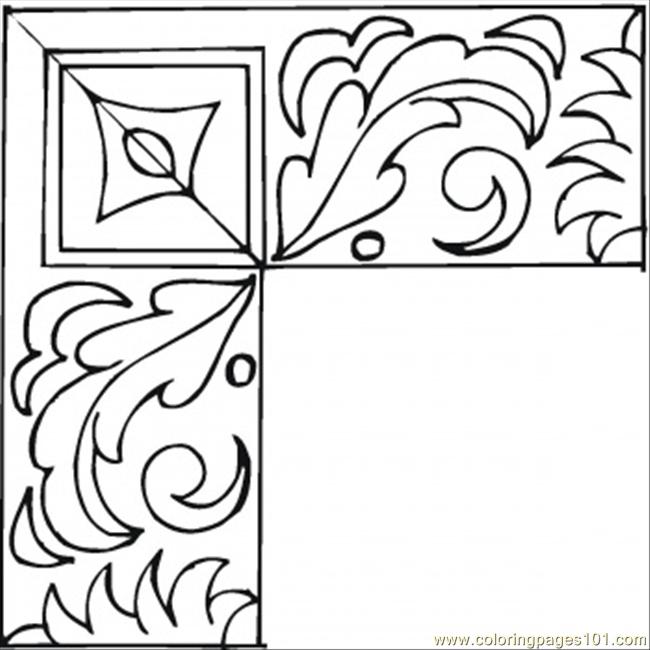 650x650 Nice Frame Coloring Page Coloring Page