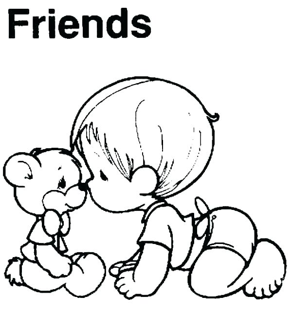 600x679 Friend Coloring Page Impair.co