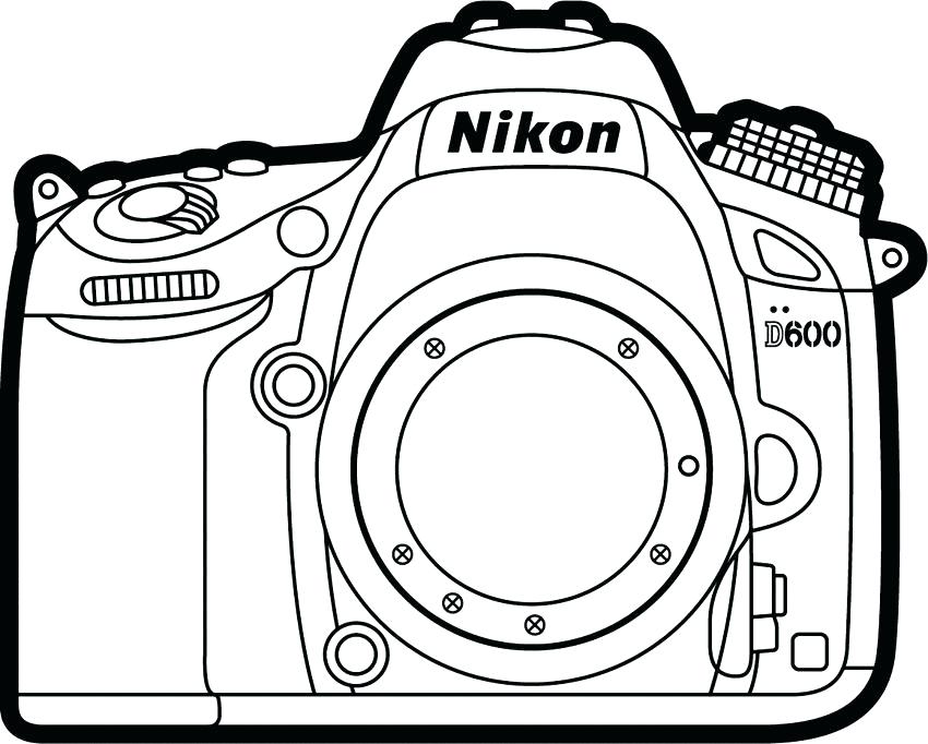 850x682 Camera Coloring Page Camera Coloring Pages Coloring Page Photo