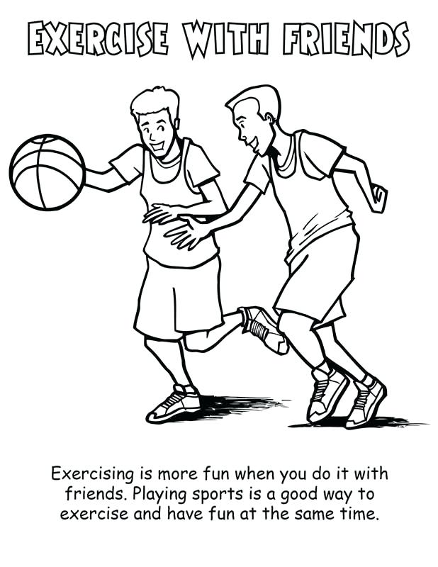 618x800 Health Coloring Pages Physical Fitness Colouring Pages Page 2